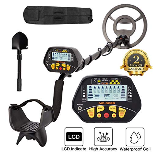Dnyker Metal Detector High Accuracy Adjustable Waterproof LCD Display Gold Metal Detector with