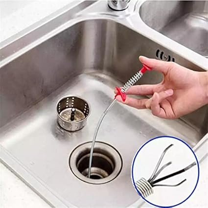 Onsearch Stainless Steel Hand Kitchen Sink Cleaning Hook Sewer