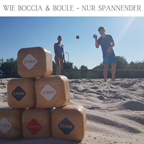 STAKK | Das Neue Outdoor-Wurfspiel für Kinder & Erwachsene | Boccia-Boule mit modernem Twist | spannendes Garten- und Strandspiel für Jung & Alt | Erfunden in Deutschland – Bild 8