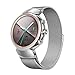 Kartice for ASUS ZenWatch 3 Band,ZenWatch 3 Milanese loop Stainless Steel Strap with Secure Metal Clasp Buckle for ASUS ZenWatch 3 WI503Q (Silver)