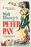 PETER PAN (RKO 1953) vintage movie poster WALT DISNEY musical KIDS 24X36 new - 2 TO 5 DAYS SHIPPING FROM USA