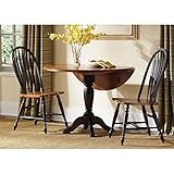 Liberty Furniture Low Country 3 Piece Drop Leaf Dining Set in Black