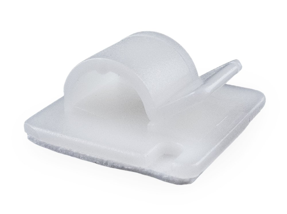 Self Adhesive Cable Clips, Natural, 813mm Cable Diameter, Pack of 100