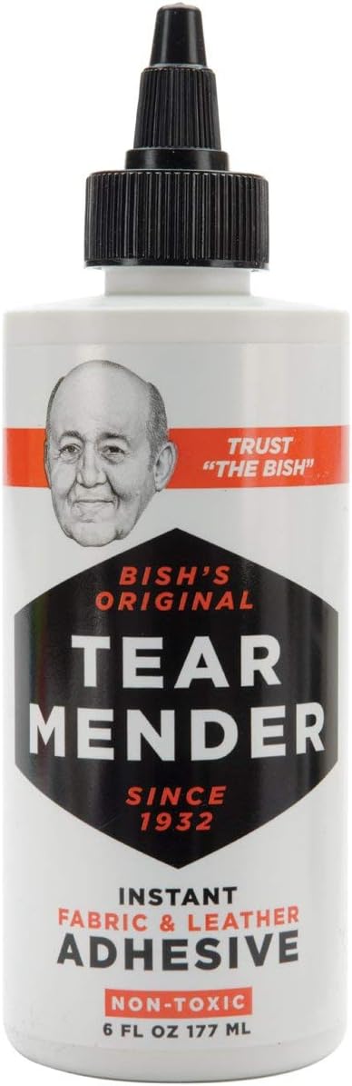 Tear Mender Instant Fabric and Leather Adhesive, 6 oz Bottle, TG06H