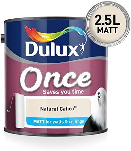 Dulux Once Matt Emulsion Paint For Walls And Ceilings Pure