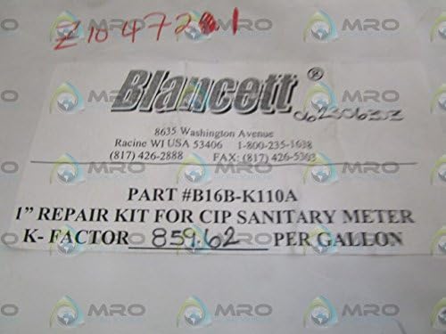 BLANCETT 1" REPAIR KIT B16B-K110ANEW NO BOX