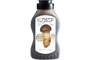 KLDSCP Vegetarian Oyster Sauce - Matsutake Mushroom Infused. VEGAN. NON-GMO. NO MSG ADDED. 100% Naturally Brewed. No Chemical Soy Sauce.No Caramel Coloring