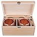Mule of Moscow Copper Mug Gift Set Includes 2 Coasters and 2x 18oz Mugs, Wood Tray and Wooden Box Kit. Great Gifts for Men and Women