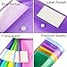 Sooez 20 Pack Folders Plastic Envelopes, Clear Plastic File Folder for Document, Letter A4 Size Poly File Envelopes with Label Pocket, Snap Button for Home Work Office Organizer, 5 Colors