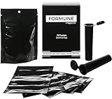25 Smell Proof Bags (4x6) Made in USA by Formline Supply- Premium Odor Proof Baggies Designed to Lock in Herb Freshness with Reusable Zipper - Discreet Airtight and Heat Sealable + 2 Free Doob Tubes