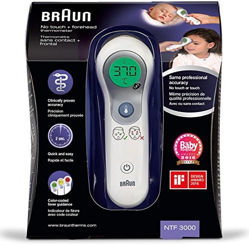 Braun Thermometer 2 in 1 No-Touch + 