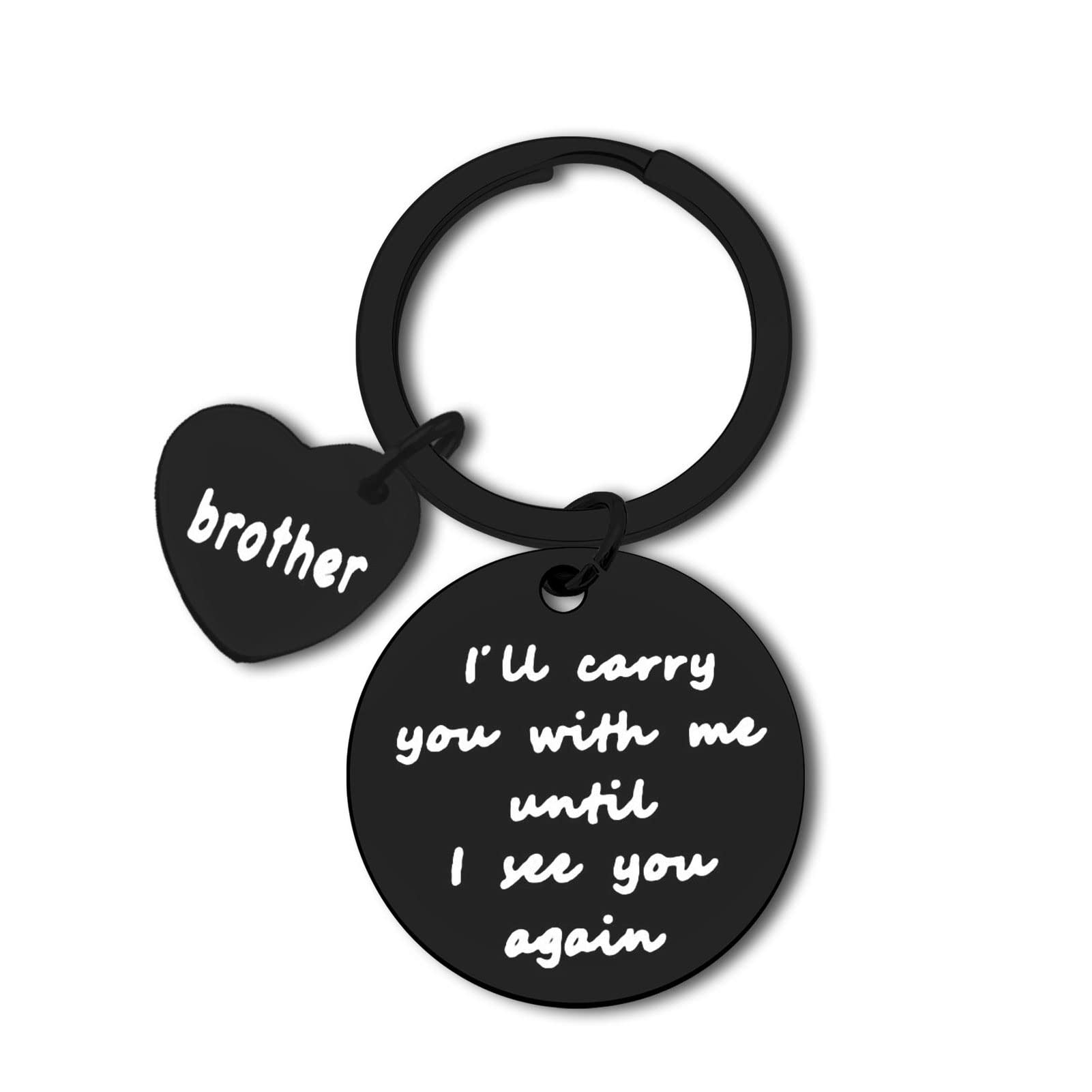 Memorial Gift Brother Memorial Keyring In Memory of Brother Sympathy Gift Loss of Brother Gifts Memorial Brother Jewelry Loss of Loved One Keyring Remembrance Sympathy Gifts Christmas Keychain Gift