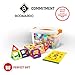 BOOMARDO 108 Pieces Creative Magnetic Building Blocks Set for Boys Girls Magnetic Tiles Stacking Blocks Preschool Educational Construction Kit Magnet Intelligent Toys for Toddlers Kids Children