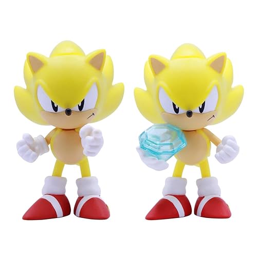 Just Toys LLC Sonic The Hedgehog Super Sonic 4″ Buildable Action