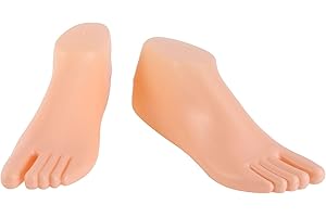 Holibanna Silicone Mannequin Foot Plastic Shoes Ankle Chains Display Foot Model Art Sketch Display Sandal Shoes Socks Pink