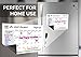 Refrigerator Calendar Kit – Includes Magnet Board/ Magnetic NotePad / Magnetic Dry Erase Marker + Eraser Top / Design Magnetic Pen – Easily Write & Wipe (White)