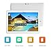 YELLYOUTH 3G Unlocked Tablet Android 10 inch with Dual SIM Card Slot 64GB ROM 4GB RAM Octa Core WiFi Bluetooth GPS Phone Call Tablets 10.1 - White