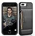ZVE Wallet Case for Apple iPhone 8 Plus and iPhone 7 Plus, 5.5 inch, Slim Leather Wallet Case with Credit Card Holder Slot Pocket Protective Case Cover for Apple iPhone 7 Plus / 8 Plus - Black