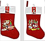 Disney Cars Mickey Mouse and Friends Christmas Stockings 2 Piece Bundle