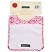 Ah Goo Baby Bib, 100% Cotton Terry Cloth, Wrap Around Collar, Charlston Pattern