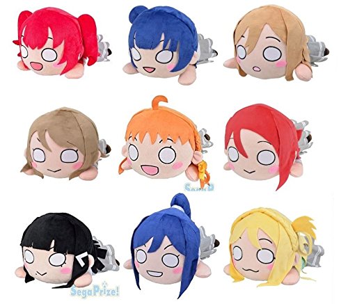 メガジャンボ ラブライブ サンシャイン 寝そべりぬいぐるみ B073zdp8fm ９個セット アニメ萌えグッズ 激安価格の Anoual Ma