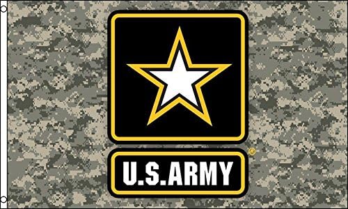 AZ FLAG, American Army Star Camo Flag, 3x5 Ft, 100D Polyester Us Army Banner with Two Metal Grommets, Fade Resistant