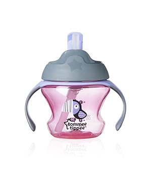 Tommee Tippee 6 Months Baby S 1st Straw Sippy Cup With Easy Clean Valve Rose Amazon De Baby
