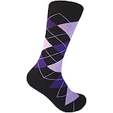 Triple M Plus Black With Multicoloured Dress Sock