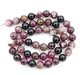 AAA Natural Watermelon Tourmaline Gemstone 8mm Loose Round Beads Spacer Beads For Jewelry Making 15.5