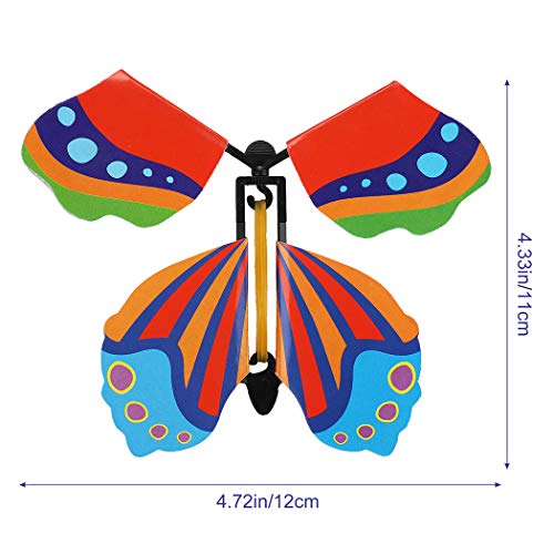 B bangcool Magic Flying Butterflies, Magical Fly Butterfly Natural Wind Up Powered Fly Up Fairy Butterflies for All Age People (20 PCS)