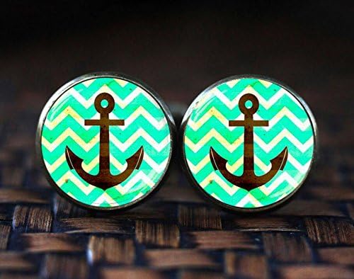 Anchor Cufflinks, Nautical Cufflinks, Beach Wedding Cuff Links for Men, Sailors Cufflinks, Anchor cuff links