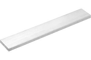 uxcell Square Aluminum Flat Bar, 5/16" Thick 1.6" Width 10" Length Square Aluminum Bar 6061 Aluminum Flat Plate, 8 x 40 x 254