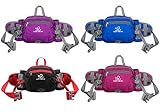 WATERFLY Fashion Durable Unisex Outdoor Sport Gym Camping Hiking Bike Waist Pack Bum Water Bottle Holder Riding Cycling Climbing Bag Pouch Trekking Bag Practical Handy Bag Case Bum Travel Waist Belt Bag Pack Cover