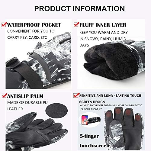 Black fleece winter gloves for sports activities, priced at $21.99.