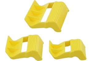 Tape Dispenser Set with Built-in Cutter for Masking and Painter Tape, Compact 3-Pack Plastic Covers for Crafting, Painting, L