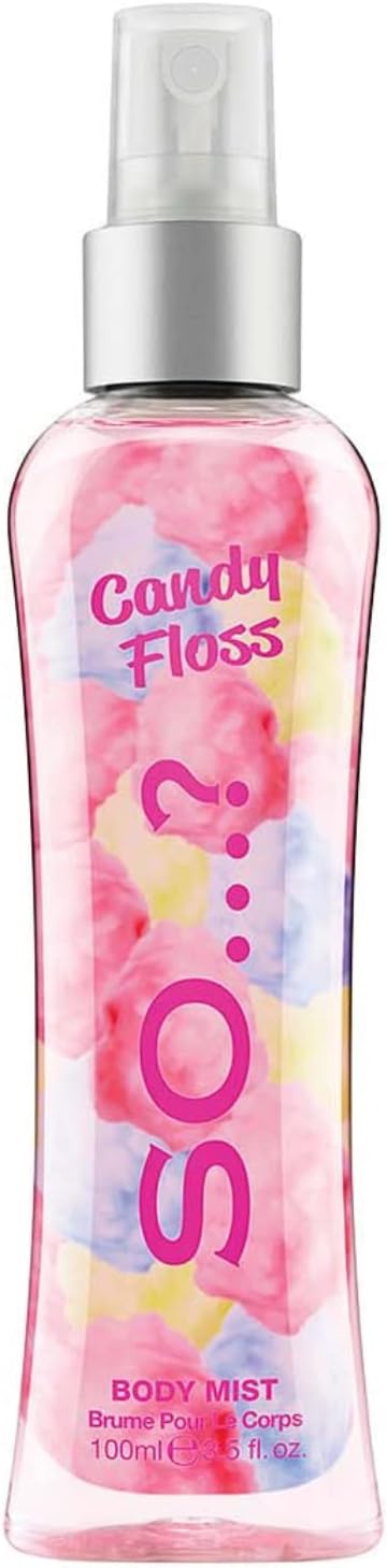 SO? Candy Floss Body Mist Fragrance Spray for Women 100ml Sweet Scent