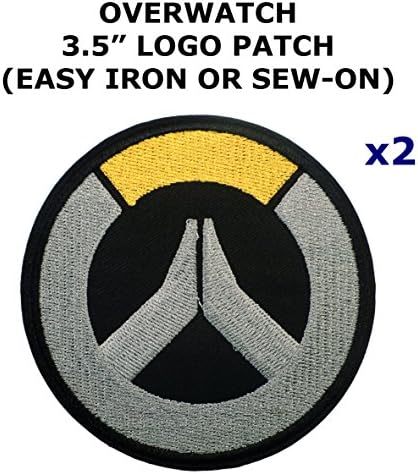 2 PCS Overwatch Video Game Theme DIY Iron / Sew-on Decorative Applique Patches