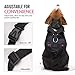 Pawaboo Adjustable Dog Safety Vest Harness with Seatbelt, Dog Seat Belt Harness for Car with Vehicle Connector Strap, Breathable Dog Seatbelt Safety Tether for Small Medium Large Pet, Small, Black