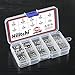 Hilitchi 200pcs M3/4/5/6/8 Stainless Steel Allen Head Socket Hex Grub Screw Assortment Kit (304 Stainless Steel)