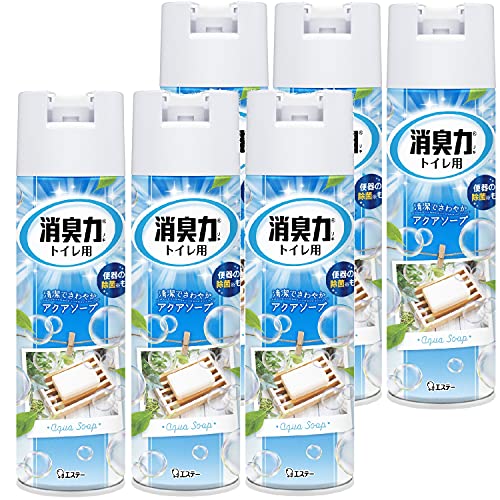 【まとめ買い】トイレの消臭力スプレー トイレ用 アクアソープの香り 330ml×6個 トイレ 消臭スプレー 消臭剤 消臭 芳香剤 の商品画像