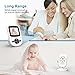 [UPGRADED VERSION] Video Baby Monitor with Digital Camera, 2.4'' LCD Display, Infrared Night Vision, Temperature Monitoring, Two Way Talkback Function and Lullabies