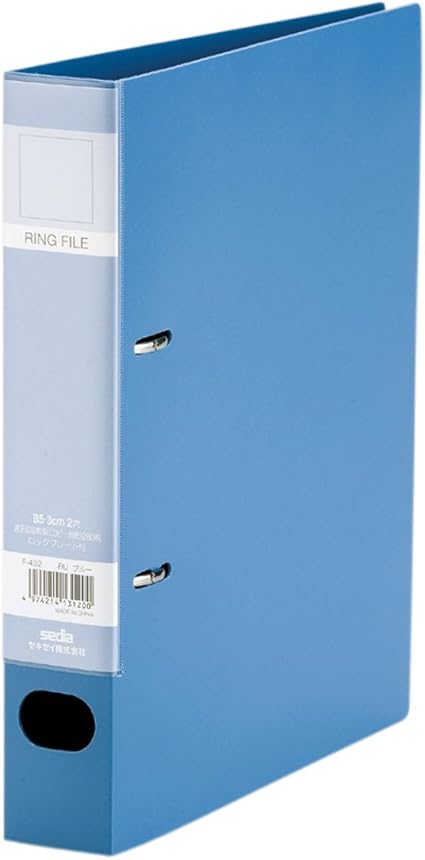 Amazon セキセイ ロックリングファイル B5 S ブルー F 432 D型リングファイル 文房具 オフィス用品