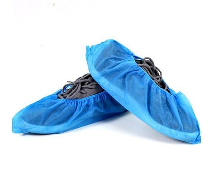 Disposable Boot & Shoe Covers, Embossed Elasticated Non Woven Shoe