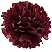 Graduation Party Decorations Burgundy Silver 2024/Maroon Silver Paper Artificial Flowers Tassels Garland Fall Bridal Shower Decorations Burgundy Pink Silver Wedding Fall Birthday Party Decorations