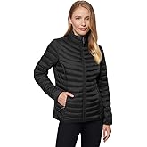 32 Degrees Women's Lightweight Recycled Poly-Fill Packable Jacket | Layering | Zippered Pockets | Water Repellent