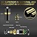 Mini Bluetooth Earbud BT V4.1 Invisible Bluetooth Headphone Single Wireless Car Headset Super Small Earpiece With Mic Metal Earphone (Black Gold)