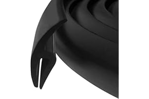 HERCHR Rubber Strip, 1.7M Car Front Windshield Window Seal Strirp Moulding Trim Black Weather Strip Rubber Weather Seal Strip