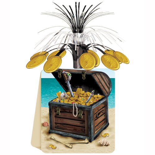 Beistle 50048 Pirate Treasure Centerpiece, 13-Inch