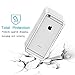 KEWEK iPhone 6 Case, Aluminum Metal Bumper Frame (No Signal Reduce) with Shock Absorbing Flexible TPU Inner Dual Layer for iPhone 6s, Silver