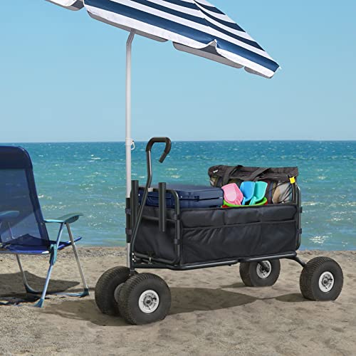 GDLF Fishing Cart Beach Carts Heavy Duty Foldable Collapsible Wagon